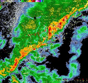 KCLX Reflectivity loop.