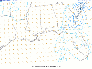 0-1 km Storm Relative Helicity map.