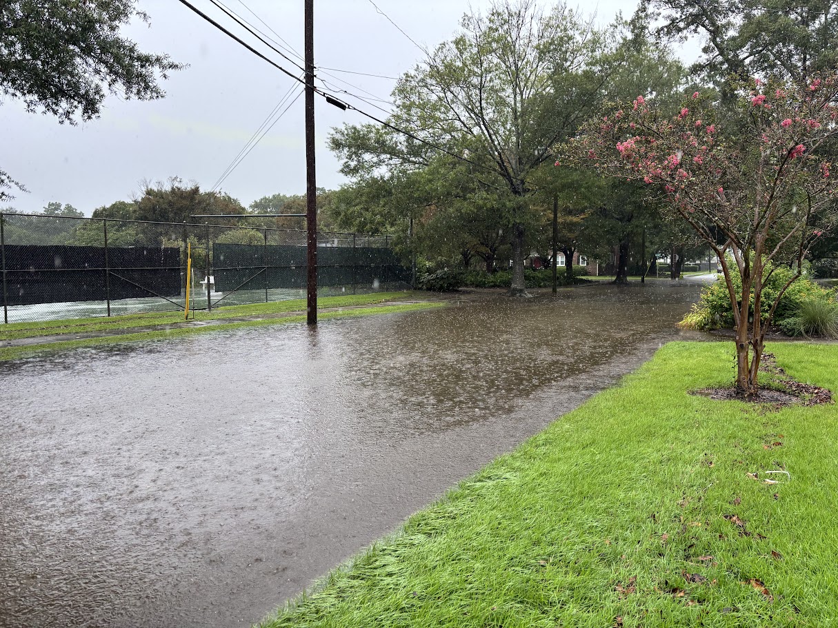 Photo of flooded road in Charleston, SC.