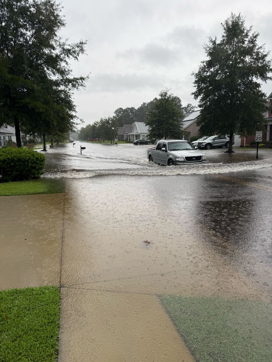 Image of flooding on Windsor Road in Georgia.