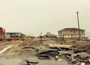 Damage photo from Folly Beach SC