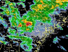 KCLX Reflectivity Loop.