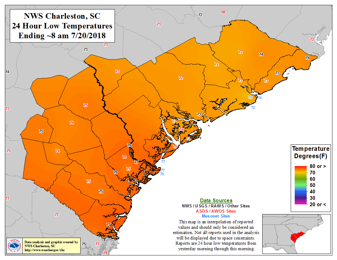 Weather Map Charleston Sc Map Of Western Hemisphere