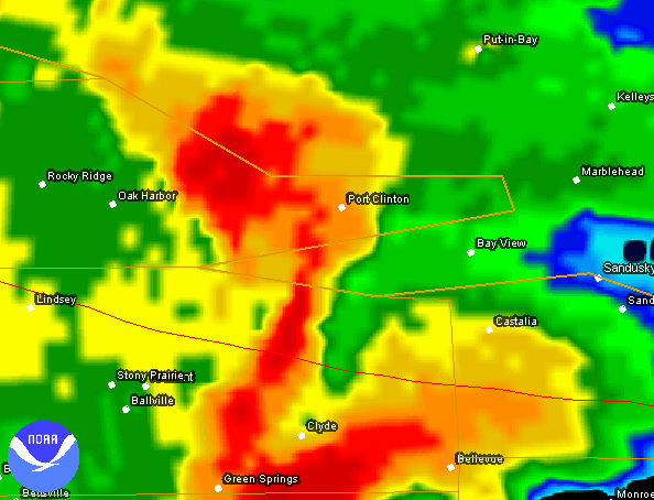 Port Clinton Radar Image