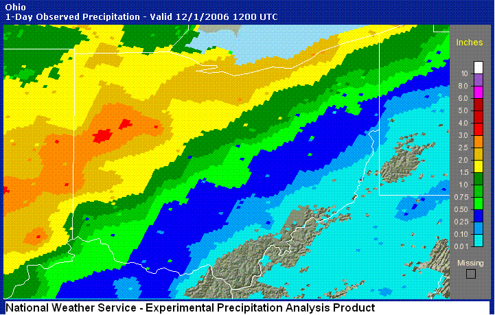 1-day observed precipitation