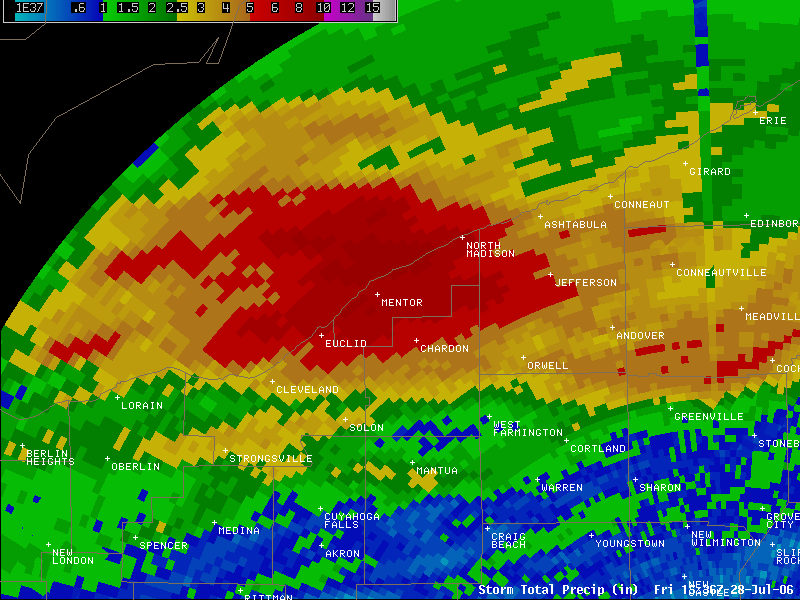 radar estimated storm total rainfall