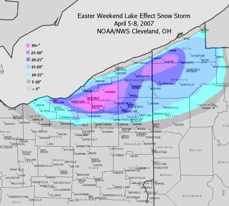 ohio snow belt map