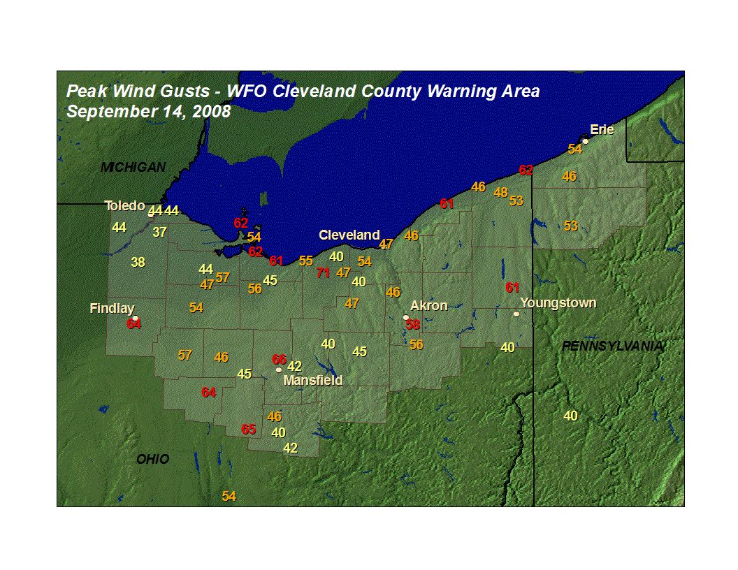 Hurricane Ike Remnant Winds