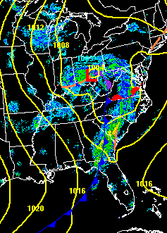 surface fronts/radar