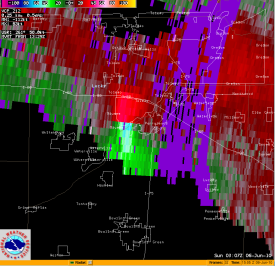 1107pm storm relative velocity