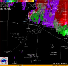 1130pm storm relative velocity