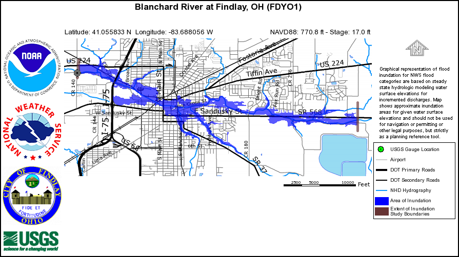 Findlay Inundation Map