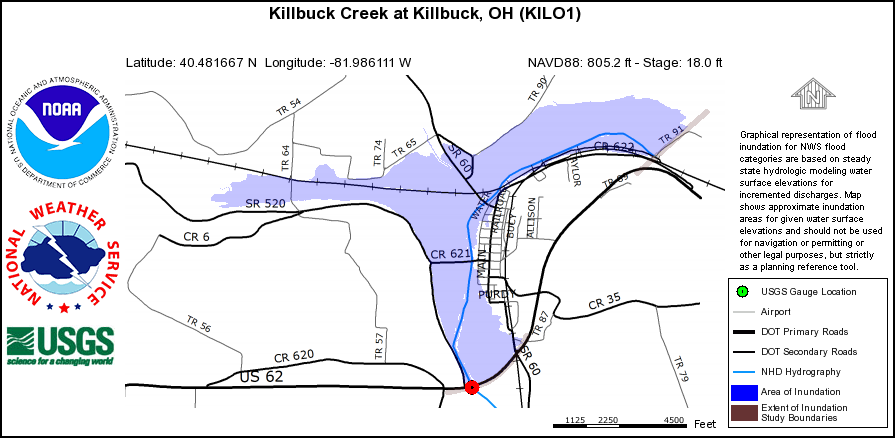 Killbuck Inundation Map