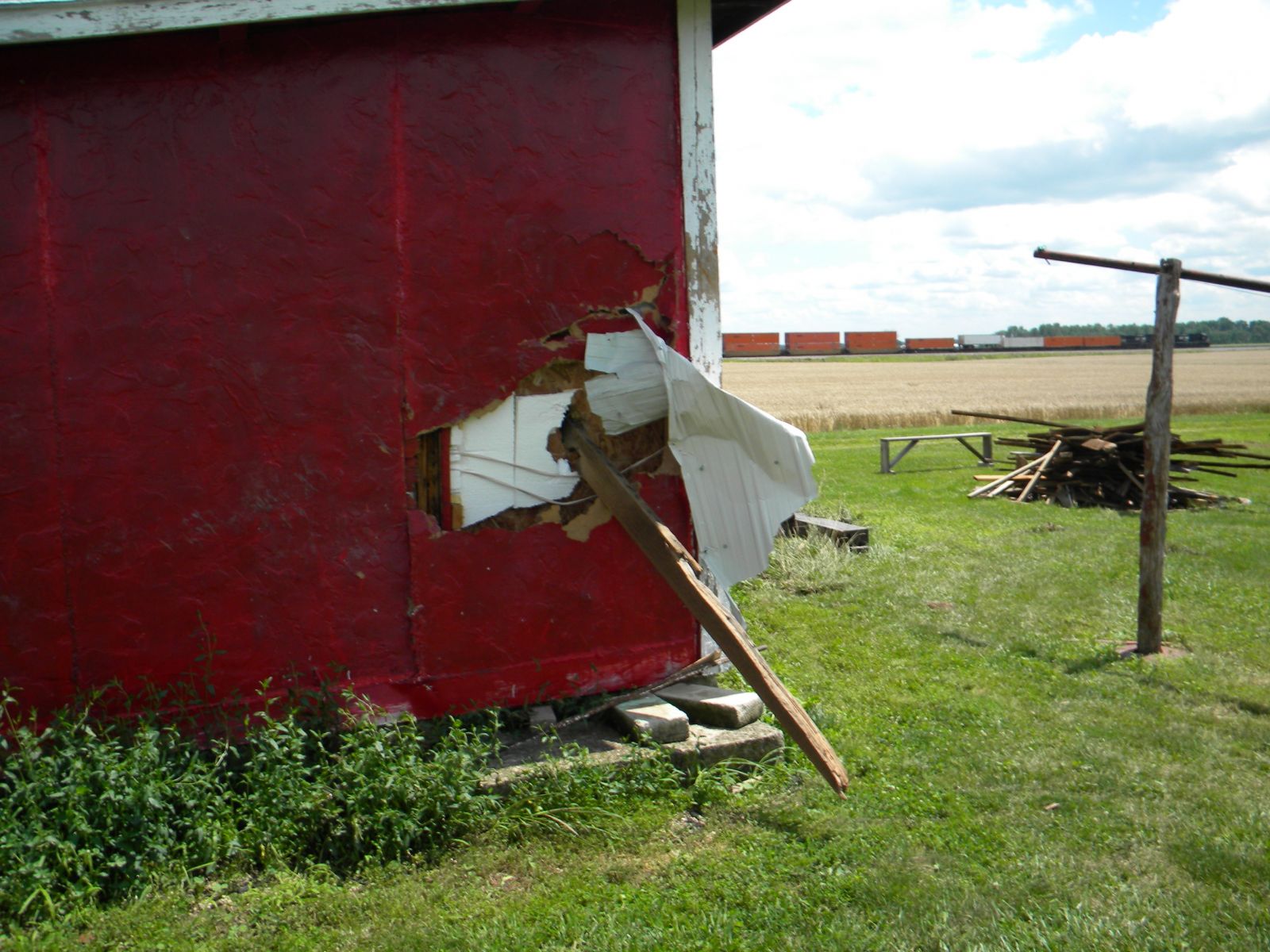 Seneca/Huron storm survey damage picture