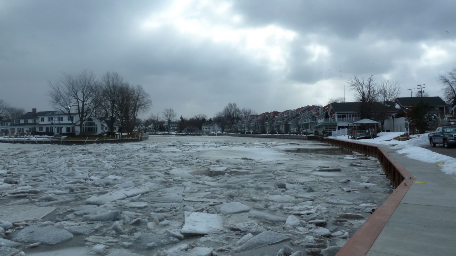 Vermilion River Ice from NWS ice jam flood survey