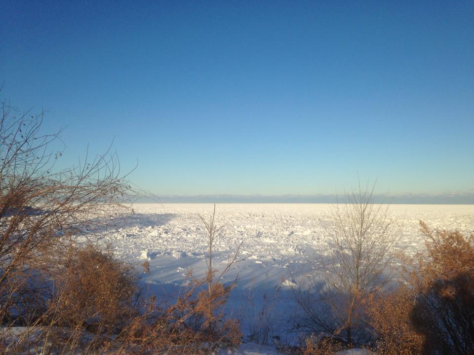 lake ice near Sheffield Lake, OH