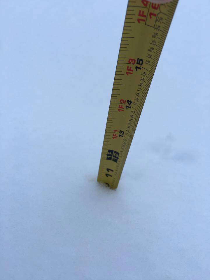 10.2 inches of snow in Clyde