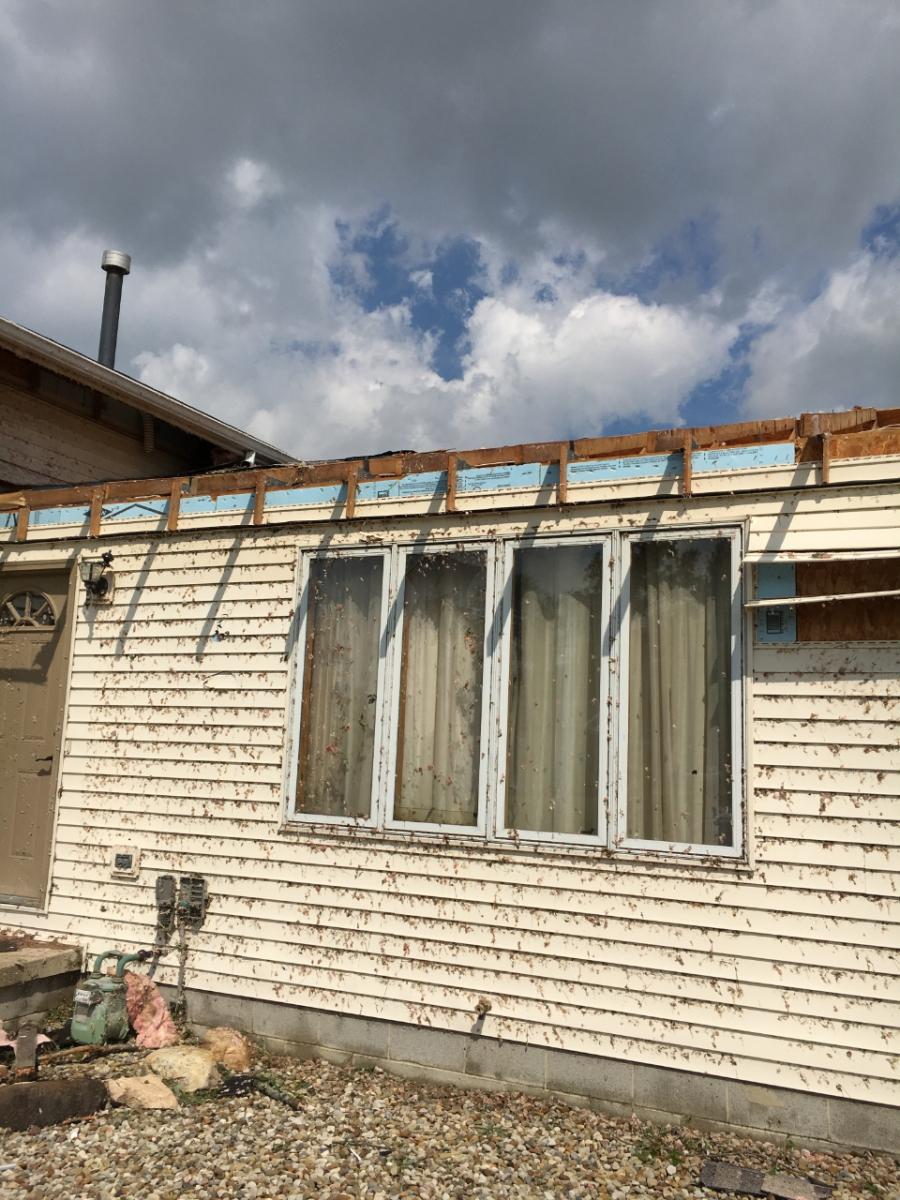 damage from tornado