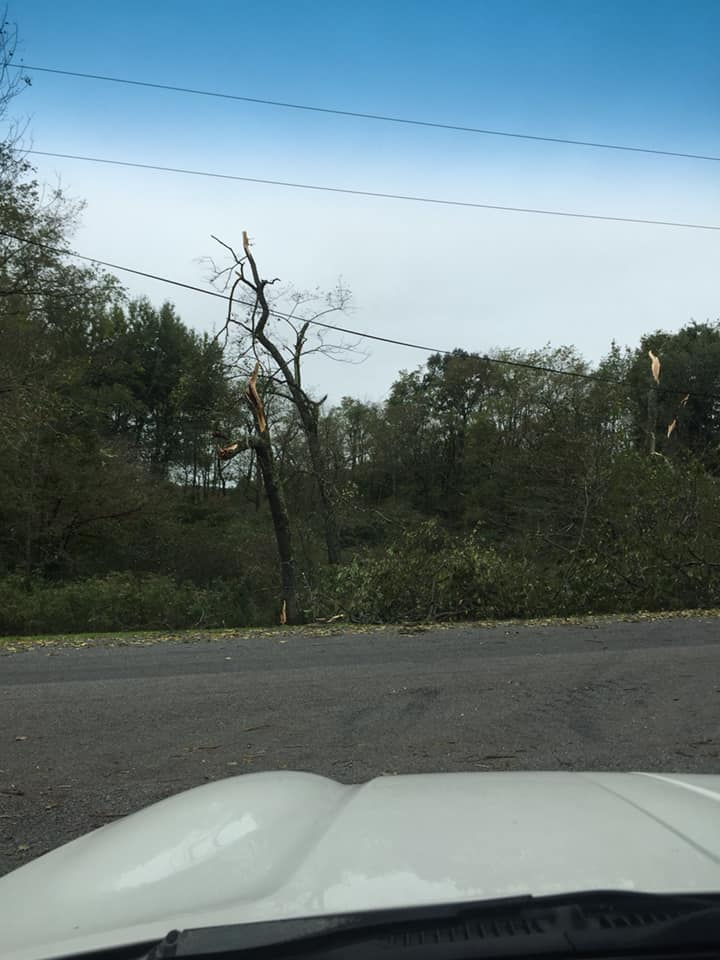 tornado damage near Steuben Twp