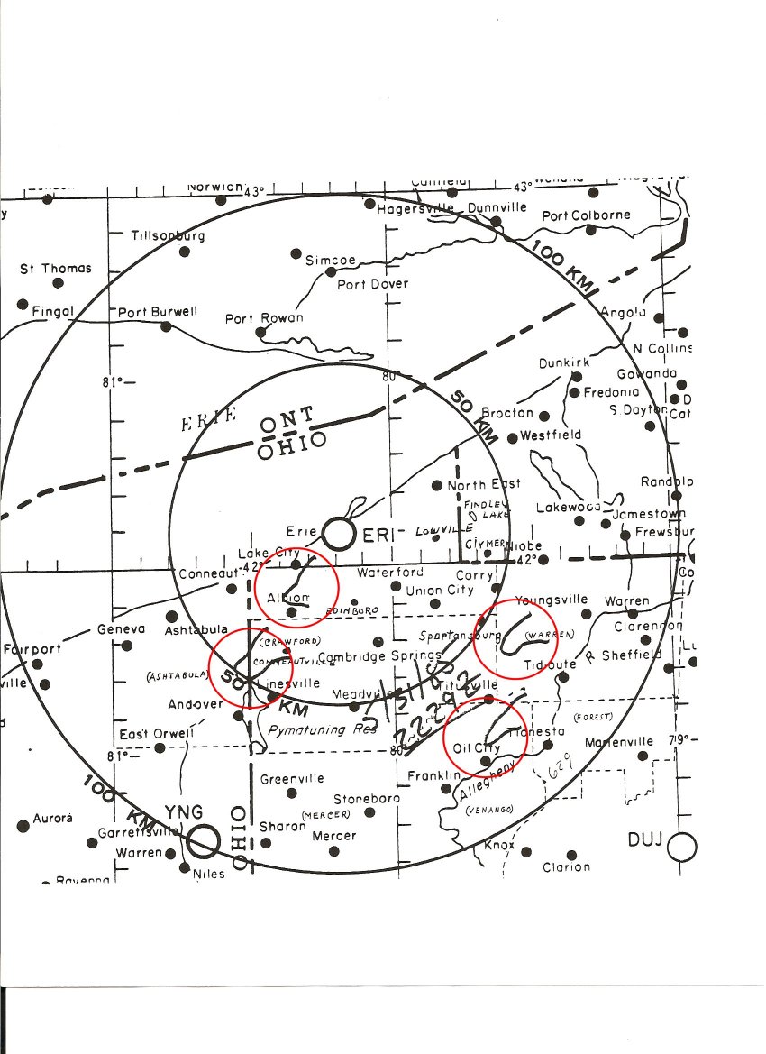 2229Z Radar Overlay Erie WSR-74C