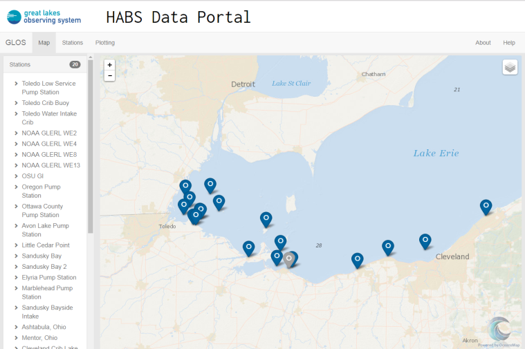 Great Lakes Observing System Data Portal