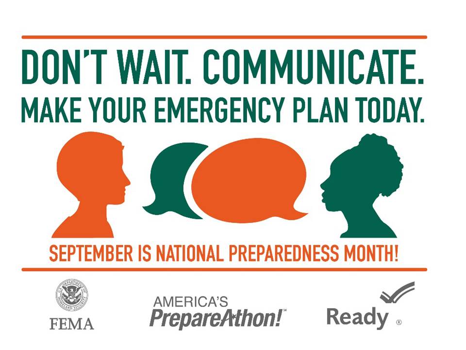 National Preparedness Month logo