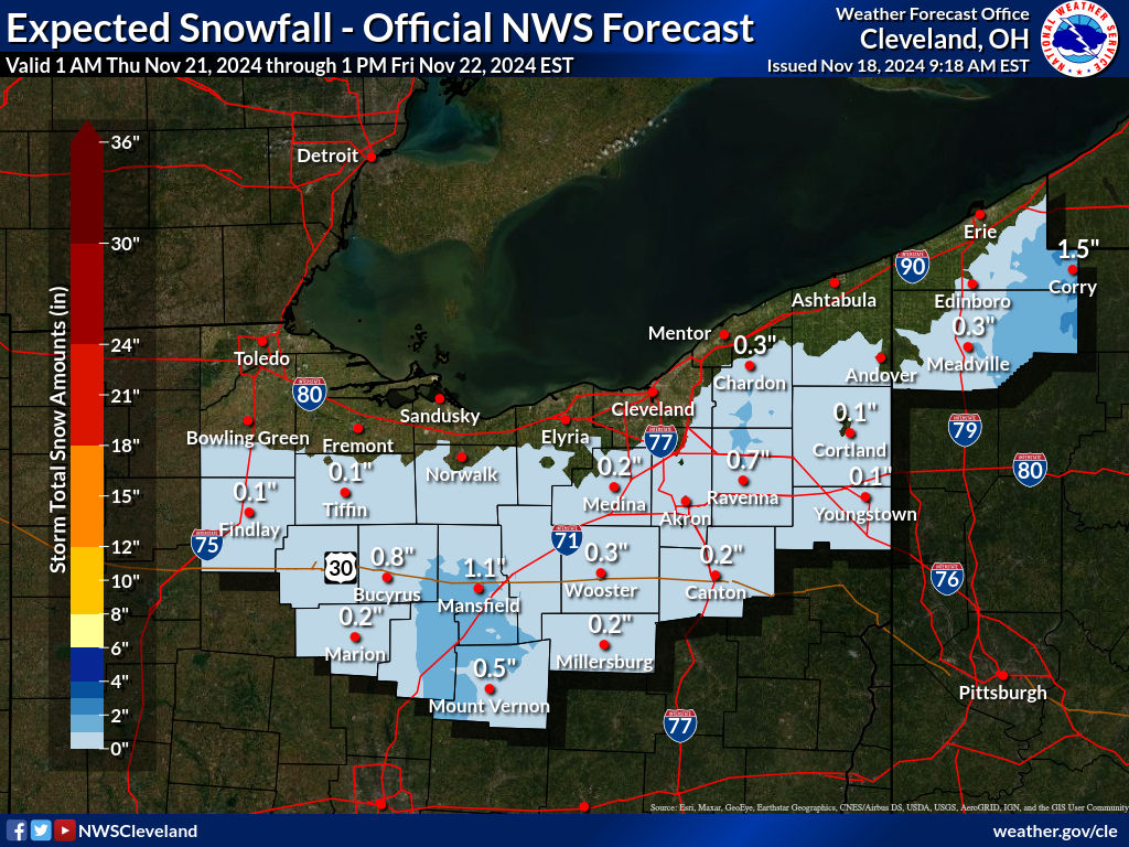  ohio Storm Total Snow Prediction