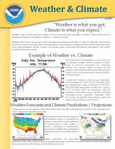 Weather & Climate Factsheet