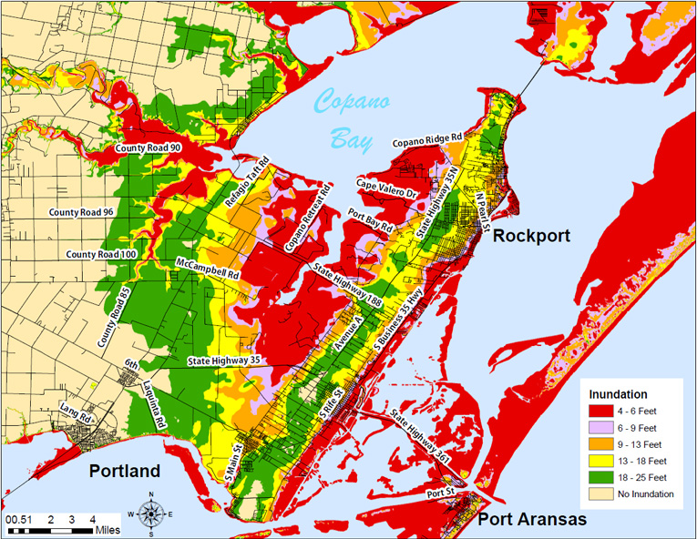 Hurricane Storm Surge Map