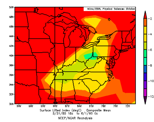 1985 tornado outbreak weather pennsylvania ohio pa dayton over ctp gov