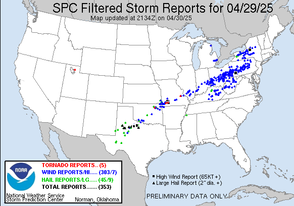damage reports map
