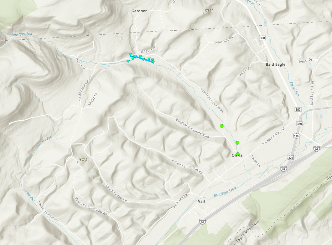 map of tornado damage