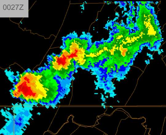 KCCX RADAR LOOP 31May1998 Somerset County Supercell