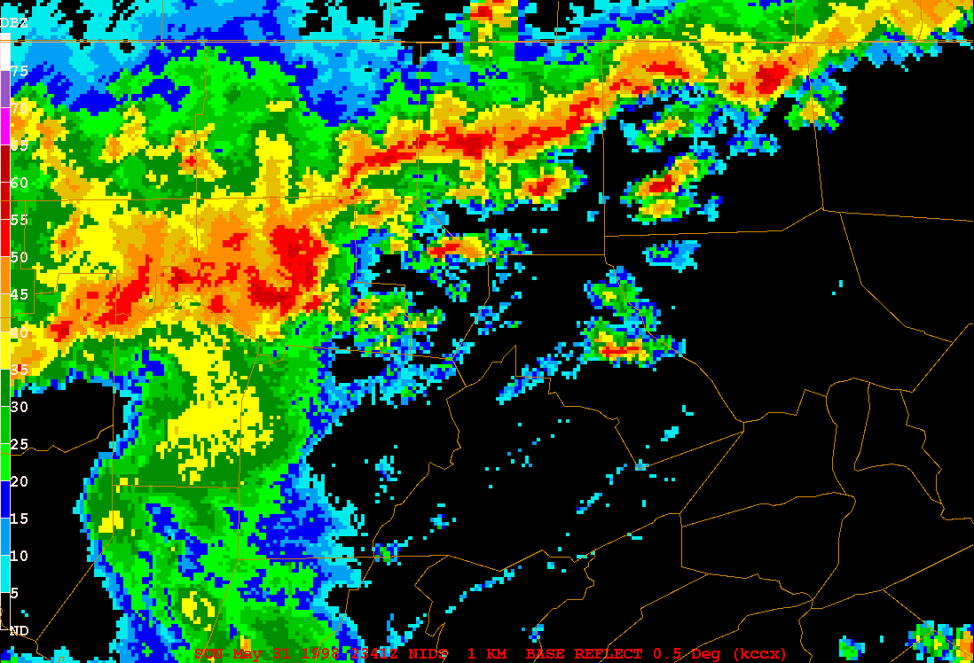 KCCX 2341Z 31 May 1998 Reflectivity