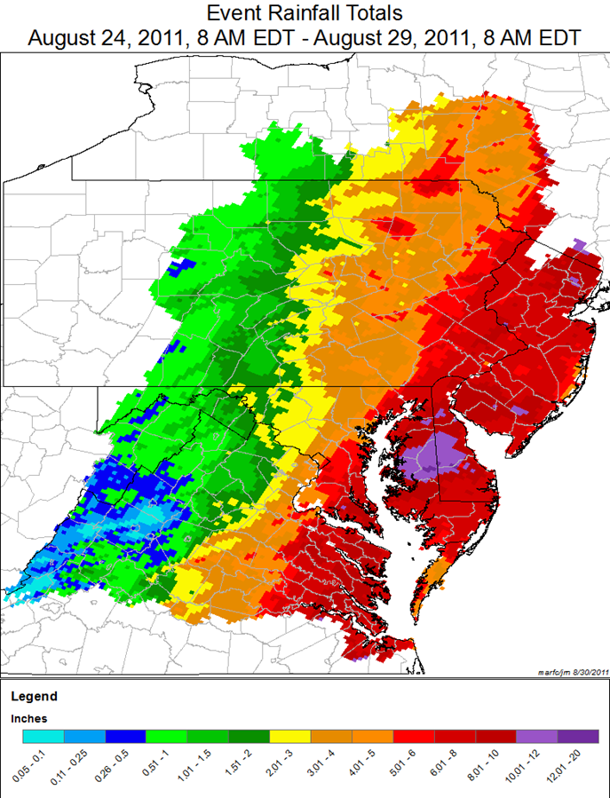 Irene Rainfall