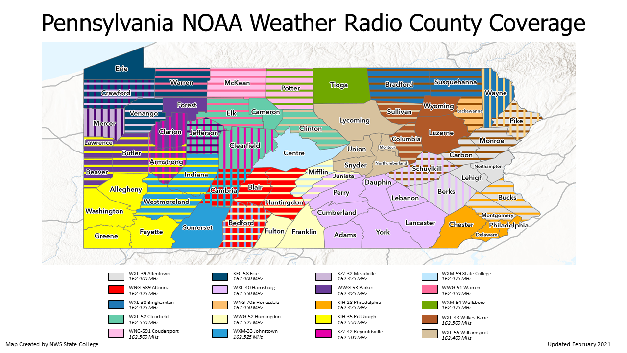 Noaa Weather Radio Stations Map - Dawn Wood Info