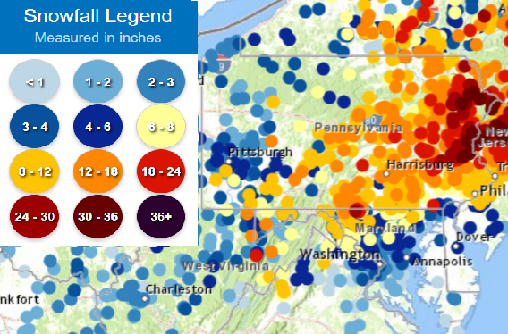 Latest snow and ice reports