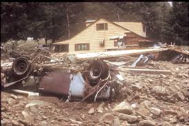 Damage from the 1977 Johnstown Flood, photo credit: Tribune Democrat