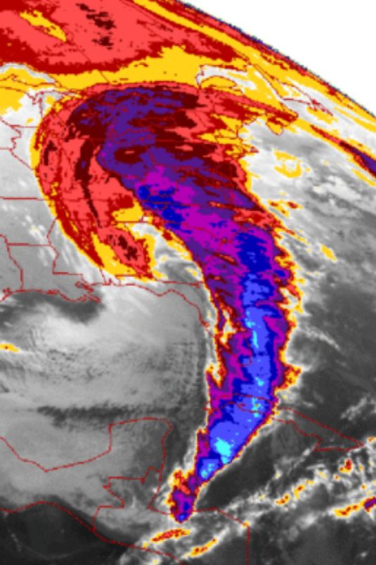 IR Satellite Image 13 March 1993