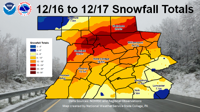 Snowfall of Dec 16-17 2020