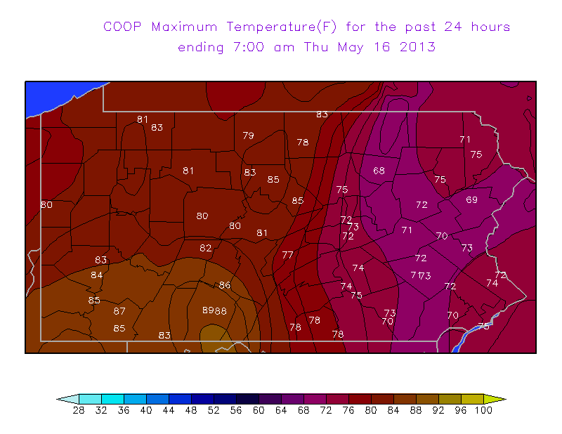 max temperature 5/15