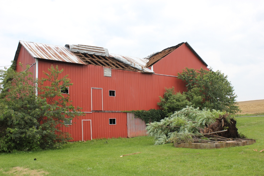 More barn damage