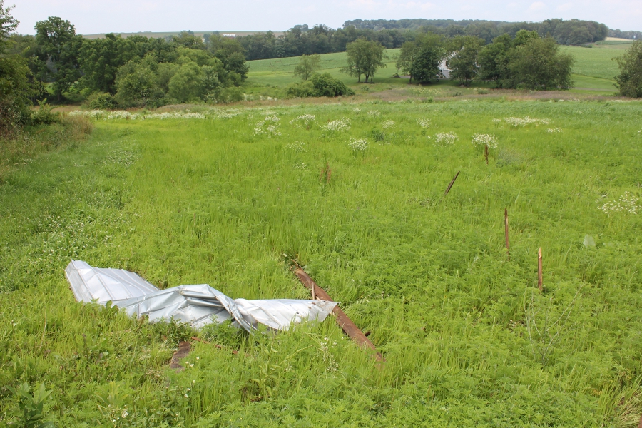 Debris in field