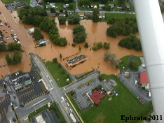 Ephrata, PA flooding 2011