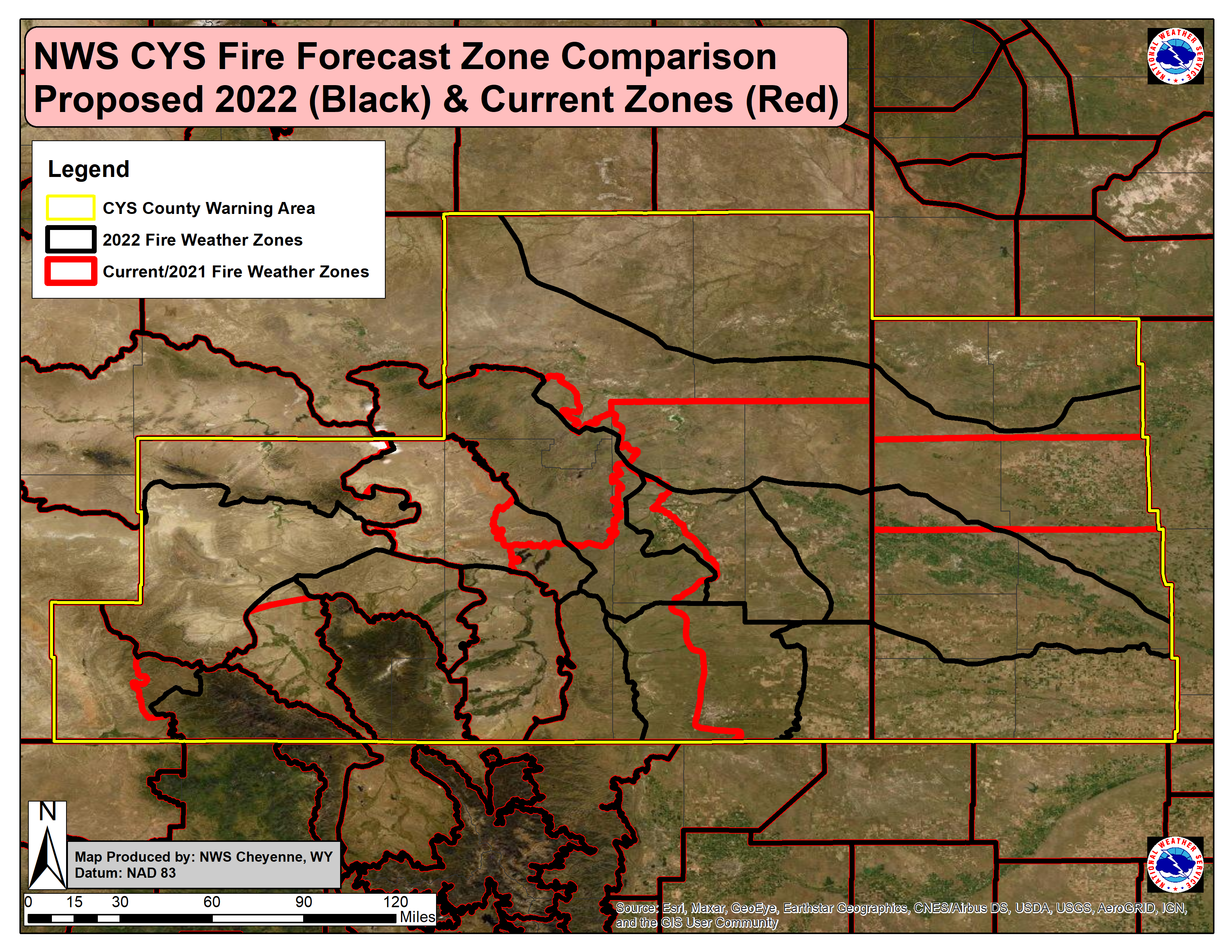 NWS CYS Proposed Fire Weather Zones