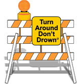 Turn Around Don't Drown Logo