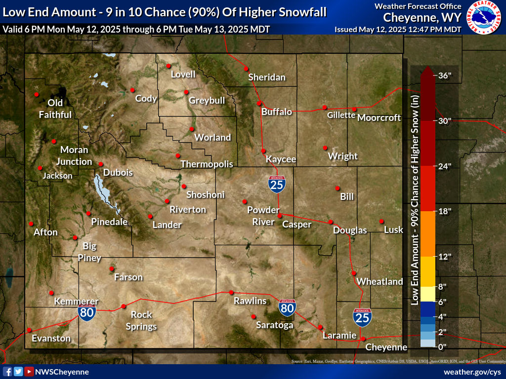 Minimum Potential Snow Accumulation