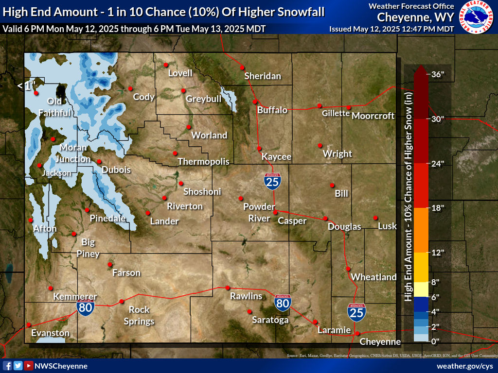 Maximum Potential Snow Accumulation