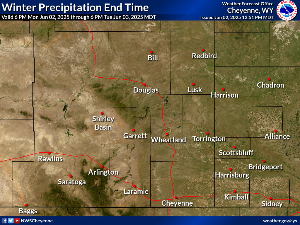 Winter Precipitation End Time