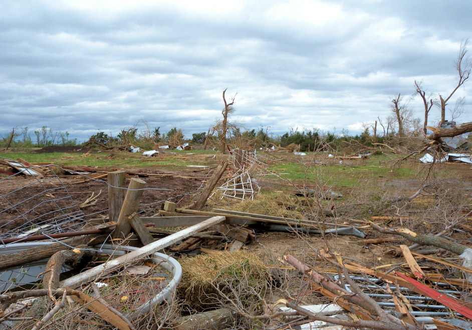 Farm damage in Stafford county